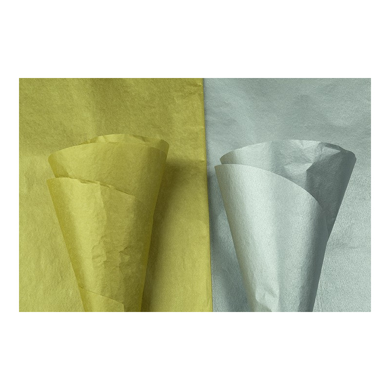 Seidenpapier gold und silber