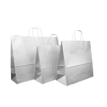 Taschen weiß aus Kraftpapier