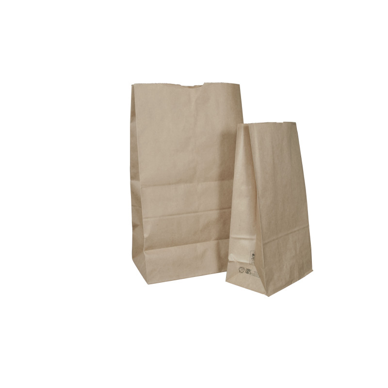 Kraftpapierbeutel mit Blockboden